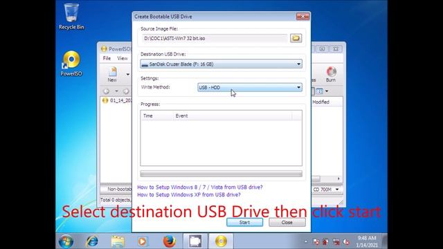 Part 2. Creating a bootable flash drive using power ISO смотреть онлайн