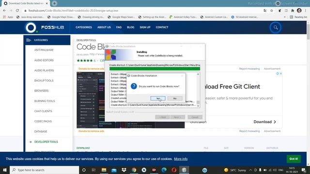 how to install code blocks in windows 10 | easy to write First Program in Code::Blocks only in 3min смотреть онлайн
