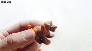 Как слепить Собаку из пластилина / Пес из пластилина или полимерной глины