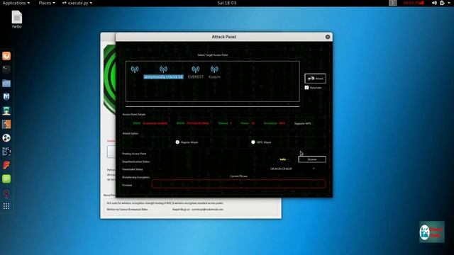 Learn Ethical Hacking: Fern Wifi Cracker and enable monitor mode with command line| Part - 4 смотреть онлайн