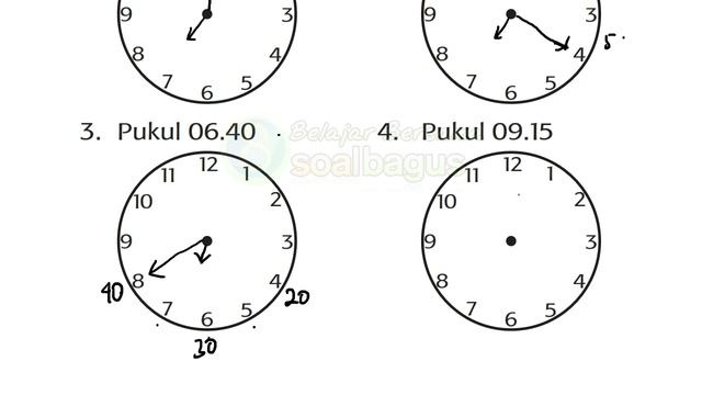 Menggambar Jarum Jam - Materi Matematika Kelas 3 SD/MI Tema 6 Semester 2 смотреть онлайн