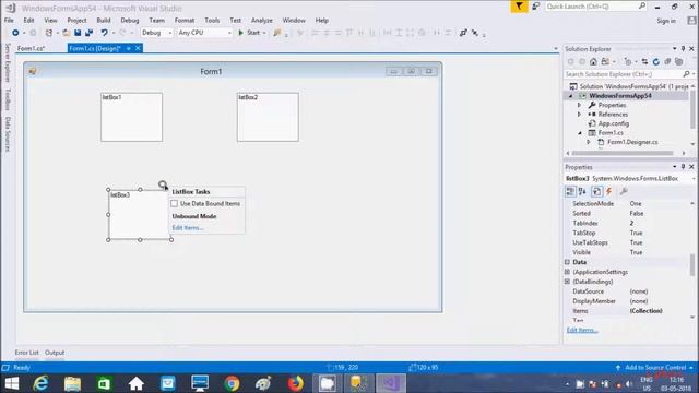 C# ListBox Control in Windows Form смотреть онлайн
