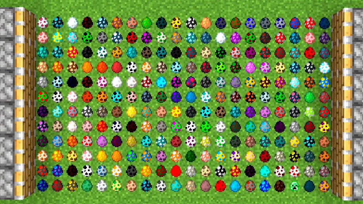 НОВЫЕ РАЗНОВИДНОСТИ ЯИЦ для майнкрафта в сочетании???