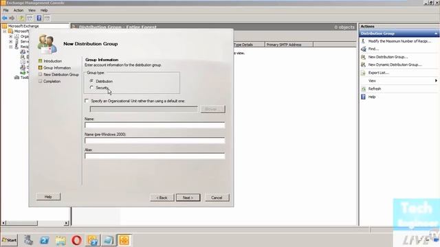 Create Mail-Enabled Distribution Group in Exchange Server 2010 смотреть онлайн