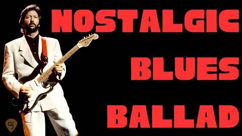 Nostalgic Blues Ballad Jam Track ｜ Guitar Backing Track (A Minor)