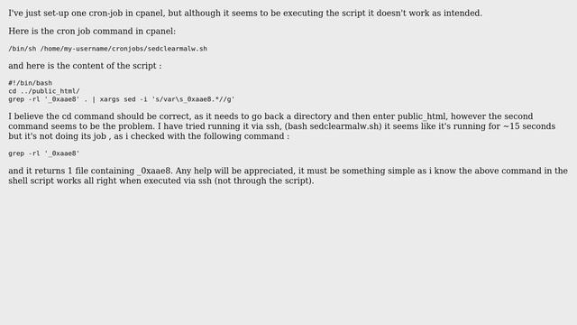 Unix & Linux: shell script for cron job смотреть онлайн
