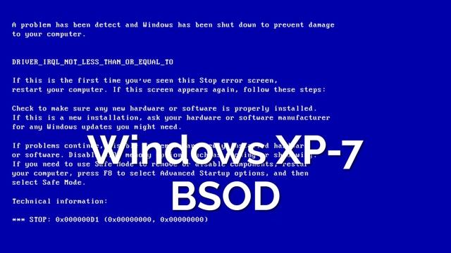 Windows blue screen of death evolution смотреть онлайн