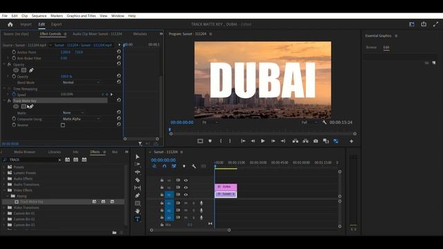 TRACK MATTE KEY EFFECT IN ADOBE PREMIERE PRO смотреть онлайн