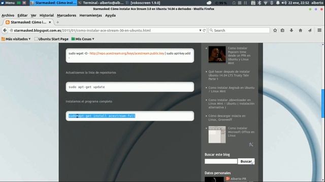 Como instalar Acestream en Ubuntu 14.04 o derivados смотреть онлайн