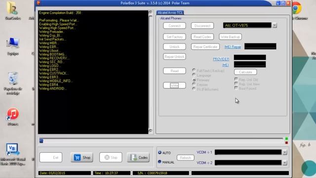 Tutorial, How to Flash Alcatel V875, Vodafone Smart Mini 875 with Polar Box смотреть онлайн