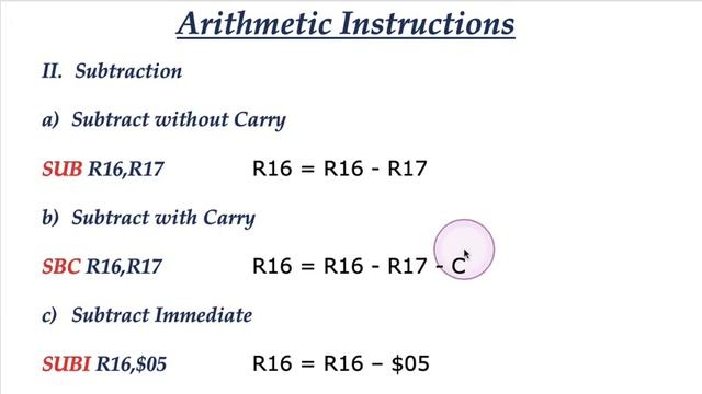 Arithmetic Instructions in AT mega 32 (Embedded System, Lecture Series 13) / Diploma E&C смотреть онлайн
