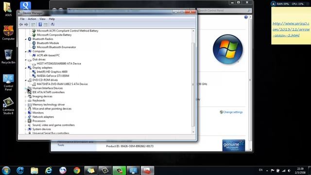 ASUS K550JK ลง Windows 7 смотреть онлайн