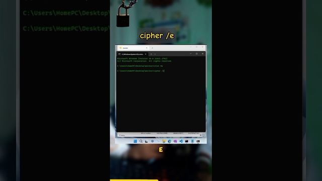HOW TO ENCRYPT YOUR FILES WITH CMD#encryption #commandprompt #Windows #Microsoft #protection смотреть онлайн