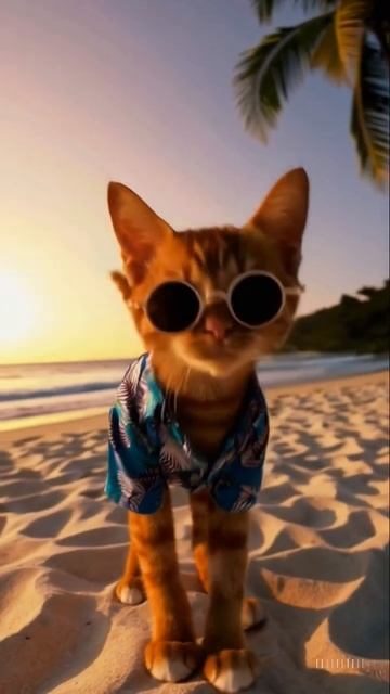 Island Beat: Watch This Cat Dance Like a Star! смотреть онлайн