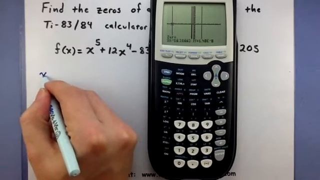 Pre-Calculus - Find the zeros of a function using the TI-83/84 calculator (2) смотреть онлайн