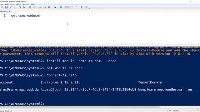 2.5 - Managing Azure AD with Powershell - Lab Activity || Microsoft Azure Administrator смотреть онлайн