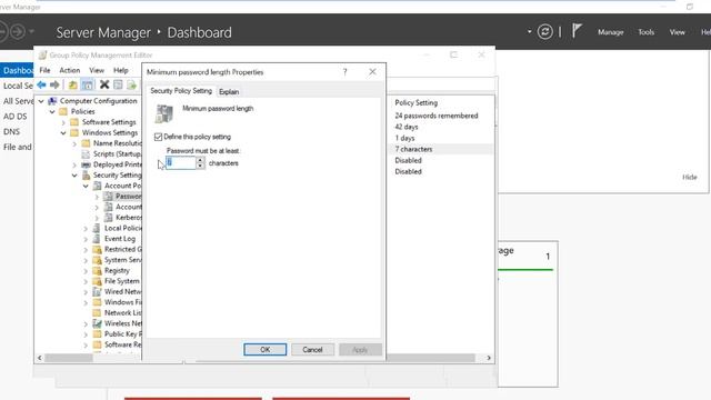 How to Change Default Password Policy in Microsoft Windows server 2016 смотреть онлайн