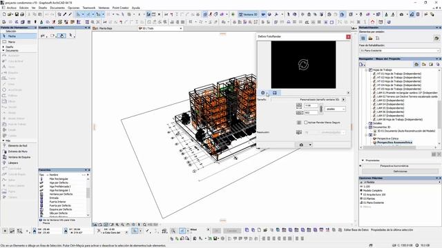 ARCHICAD MONTAJE DE PLANO 3D 3 DE 4 смотреть онлайн