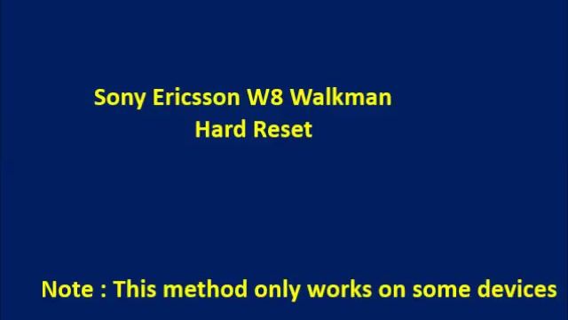 How to Hard Reset Sony Ericsson W8 Walkman and Forgot Password Recovery, Factory Reset смотреть онлайн