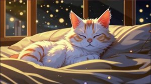 успокаивающее мурчание кошки 1 час (белый шум)