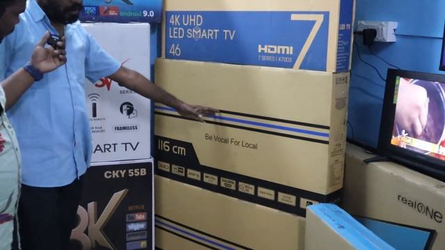 1999 க்கு புது TV LED, smart TV Manufacturer | COD | TV Wholesale Price tv market | TAMIL VLOGGER смотреть онлайн