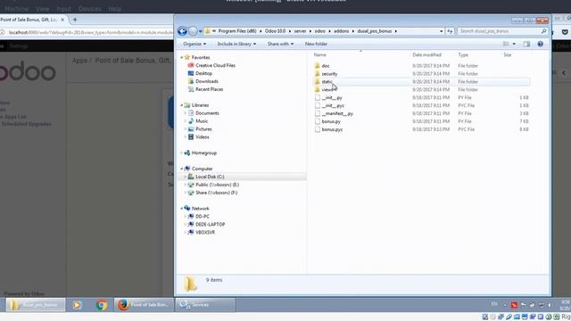 How to fix Odoo 10 Community Windows third party addon installation static file problem смотреть онлайн