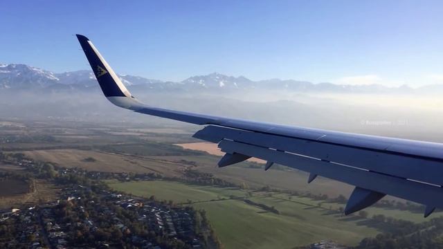 Air Astana. Вечерняя посадка в Алматы