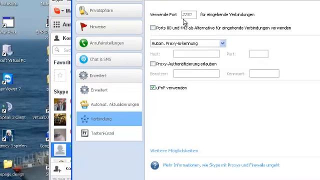 Skype auf Alternativem Port laufen lassen/ändern смотреть онлайн