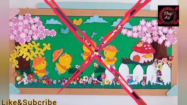 (part-2)3d bulletin board ideas/paper flowers bulletin board ideas.. смотреть онлайн