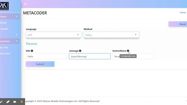 METACODER - iOS Swift Code Generation Demo смотреть онлайн