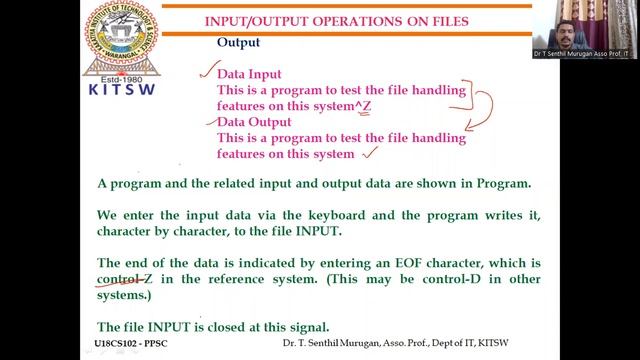 Dr TSM PPSC CDT-41 Input and Output on FILE in C смотреть онлайн