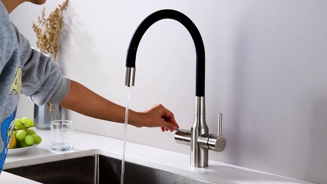 Смеситель Paulmark Salix Sa213419-NI для кухонной мойки никель смотреть онлайн