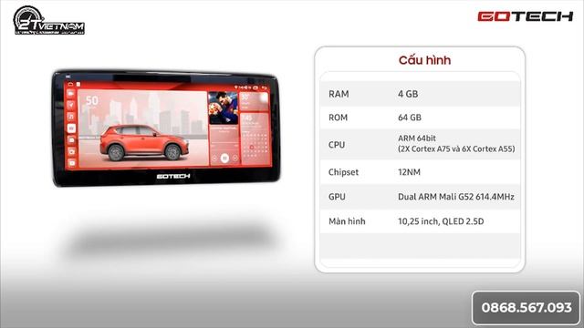 Siêu phẩm màn hình Gotech GT Mazda Pro - Nhiều chức năng, thao tác mượt смотреть онлайн