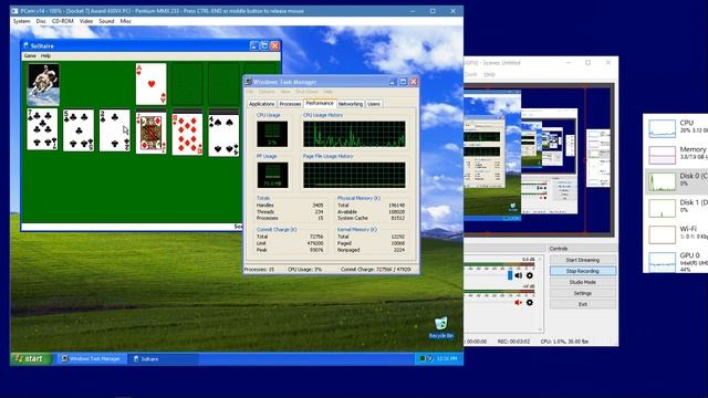 Windows XP in PCem смотреть онлайн