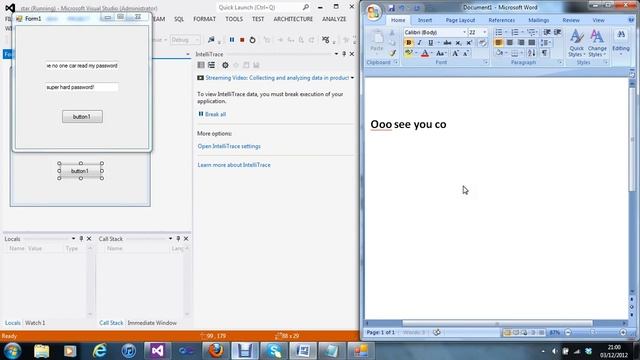 C# Visual Studio 2012 Password Protection Feature смотреть онлайн