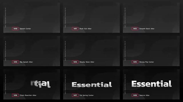 TypeX - Essential Pack: Title Animation Presets Library - After Effects Template смотреть онлайн