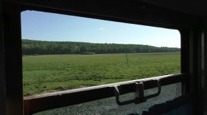 Еду на монгольском поезде домой - смотрю в открытое окно старого вагона | Путешествие