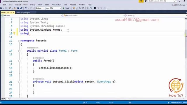 Part3 How to make a Registration form in visual studio 2017 RC using cSharp смотреть онлайн