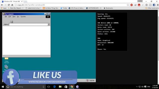 Get Windows 98 in your Browser!! смотреть онлайн