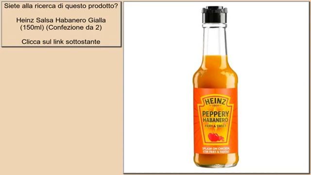 Heinz Salsa Habanero Gialla (150ml) (Confezione da 2) смотреть онлайн