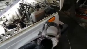 Нива 1.7i  замена прокладки  выпуска