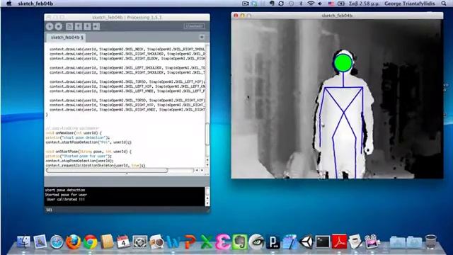 Kinect: Processing with SimpleOpenNI: CircleHead смотреть онлайн