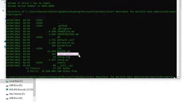 How install Dirsearch tool in window 10 | grayhat of pakistan смотреть онлайн