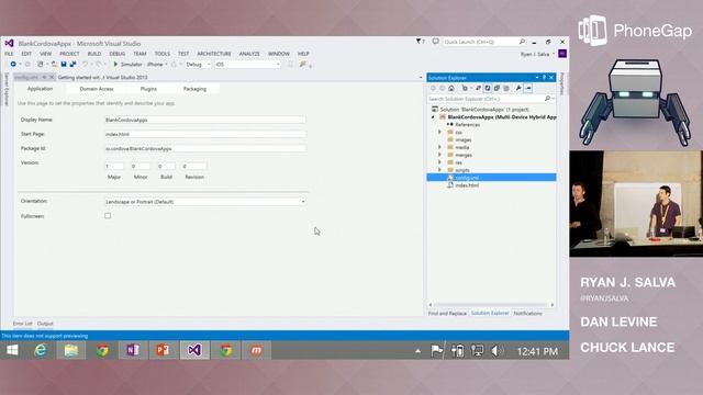 Use Visual Studio to Build Cordova Apps | PhoneGap Day US 2014 смотреть онлайн