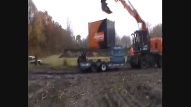 Transporting and unloading material for the jobsite..wmv смотреть онлайн