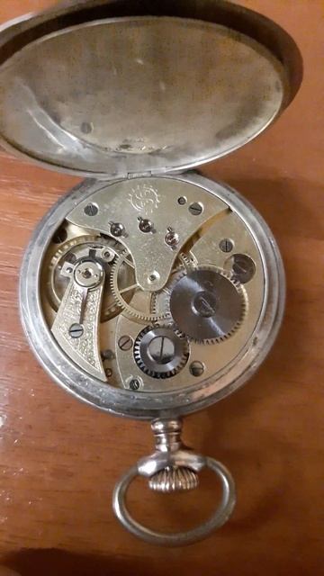 Часы карманные серебро