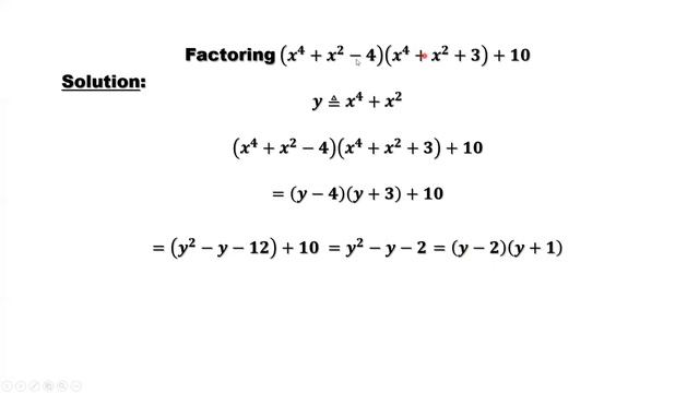 Factoring: (x^4 + x^2 - 4) ( x^4 + x^2 + 3) + 10 | Olympiad Math смотреть онлайн