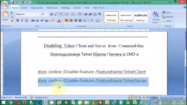 How To Disable Telnet Client and Server from Command-line смотреть онлайн