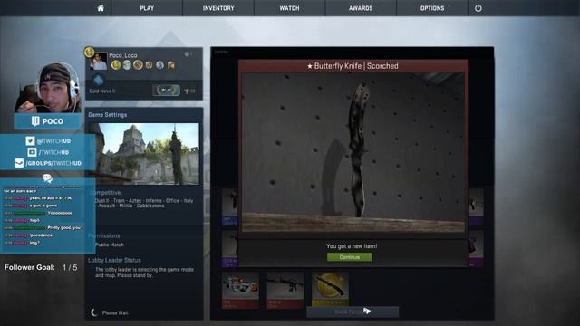 First Knife Opening in CS: GO - Butterfly Scorched смотреть онлайн