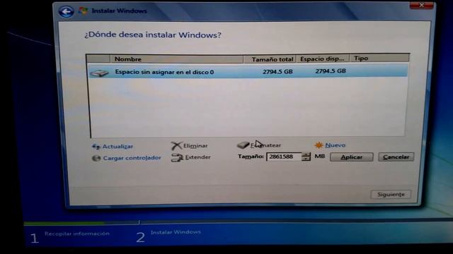 Instalar Windows 7 en Disco de 3tb o más sin programas. Particionar en GPT смотреть онлайн